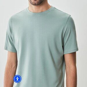 Robert Barakett Shirt Men XL Short Sleeve Crew Neck Pima Cotton Basic Tee Box 6